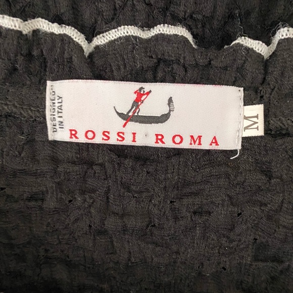 Rossi Roma 2 piece skirt and top set in black Sz M - Picture 5 of 11